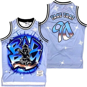 Headgear Classics Nostalgia Co. Bad Boys Records Basketball Jersey
